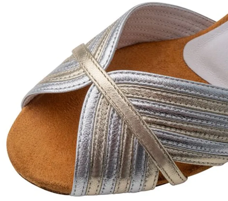 anna_kern_dansesko_slvgul_3.webp Dansebutikken Anna Kern dansesko sølv/guld med 5 cm hæl - Noel>Dame Brudesko | Salsasko Damer