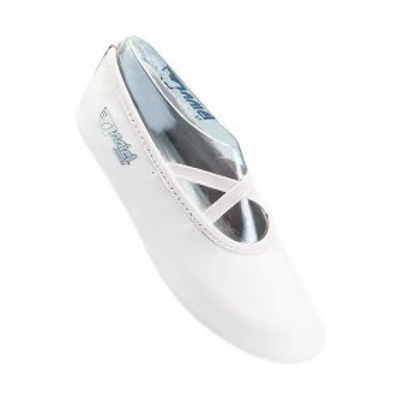 anniel_hvid_kryds_gymnast_0.webp Dansebutikken Anniel hvid kryds gymnastiksko skind>Dame/Børn Gymnastiksko Voksne | Gymnastiksko Børn