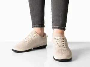 Dansebutikken Beige dansesneaker i åndbar strik til damer - Suny>Dame Salsasko Damer | Swingsko Damer