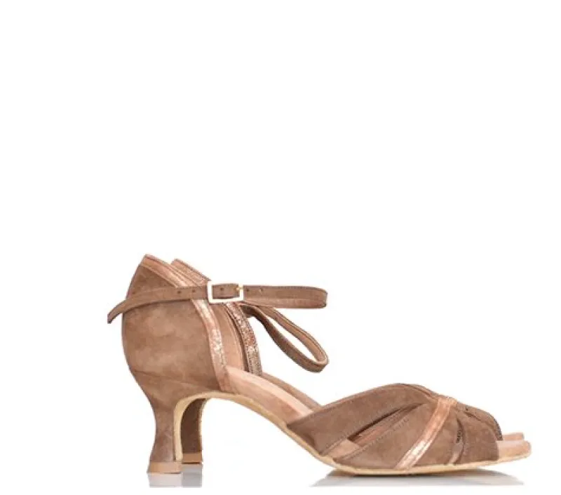 beige_ruskinds_dansesko___4.webp Dansebutikken Beige ruskinds dansesko 5 cm hæl Rummos>Dame Brudesko | Salsasko Damer