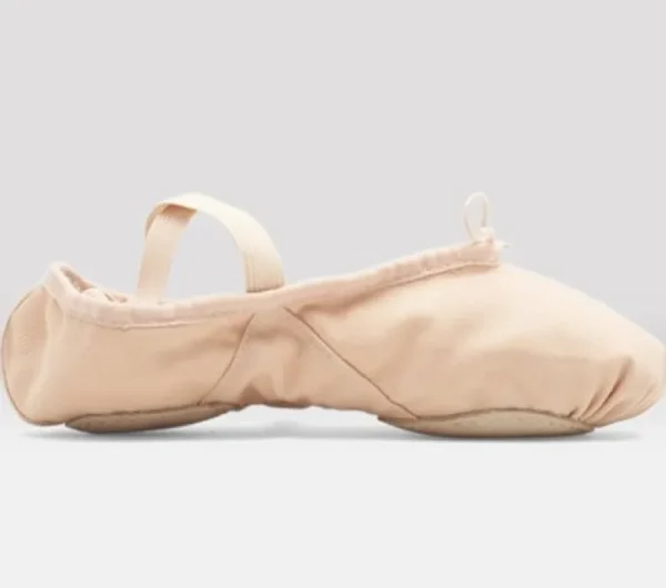 Dansebutikken Bloch kanvas spring balletsko rosa splitsål> Balletsko Bløde