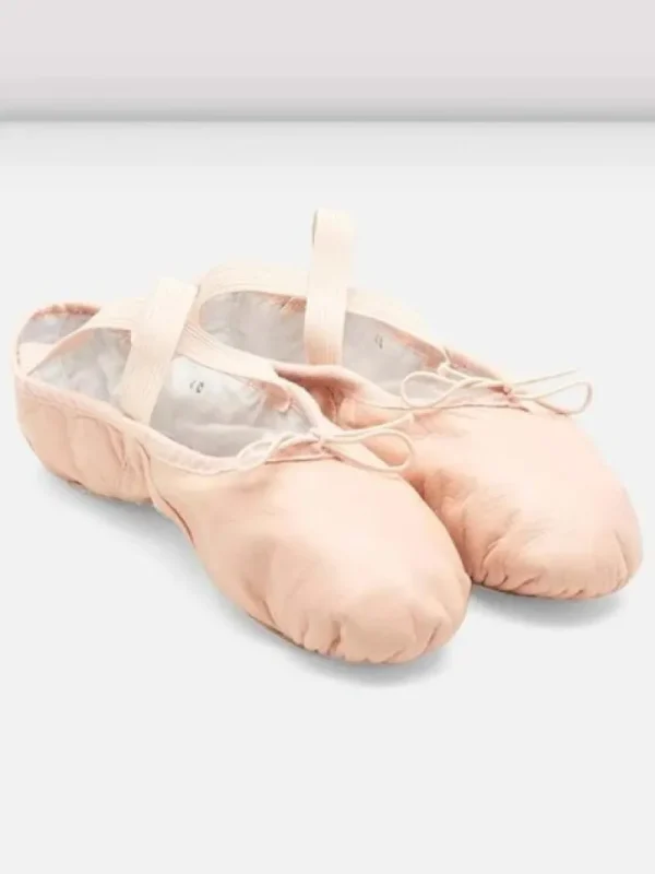 Dansebutikken Bloch springsko/ soft balletsko rosa splitsål> Balletsko Bløde