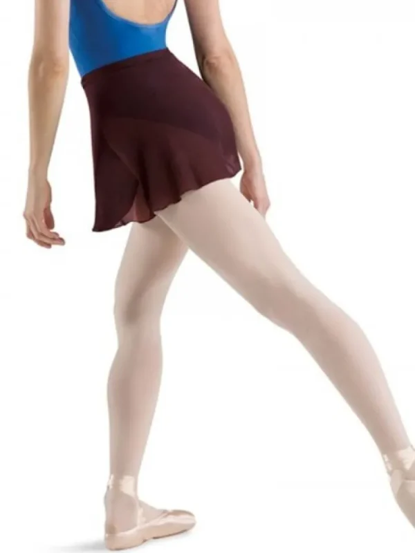 Dansebutikken Bordeaux wrap georgette skirt fra Bloch>Dame Underdele Damer | Ballet Underdele Damer