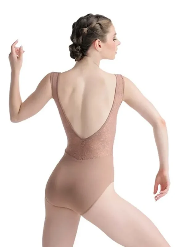 Dansebutikken Cafe au lait balletdragt m.bredde stropper Ballet Rosa>Dame Balletdragter Damer