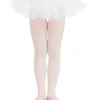 Dansebutikken Capezio hvid tutu skørt m sølv nister til piger>Børn Ballet Underdele Børn