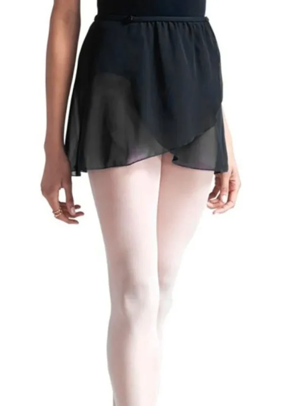 Dansebutikken Capezio sort chiffon wrap skirt>Dame Underdele Damer | Ballet Underdele Damer