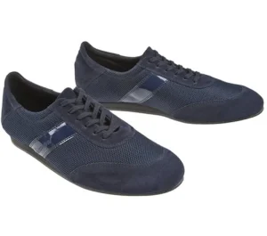 Dansebutikken Diamant mørkeblå dansesneaker vario spin sål til herrer> Tangosko Herrer | Salsasko Herrer