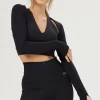 Dansebutikken Drop of Mindfulness bolero i sort>Dame Pilates Overdele | Overdele Damer