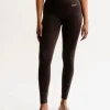 Dansebutikken Drop of mindfulness mørkbrune seamless leggings> Pilates Bukser/leggings | Yogabukser