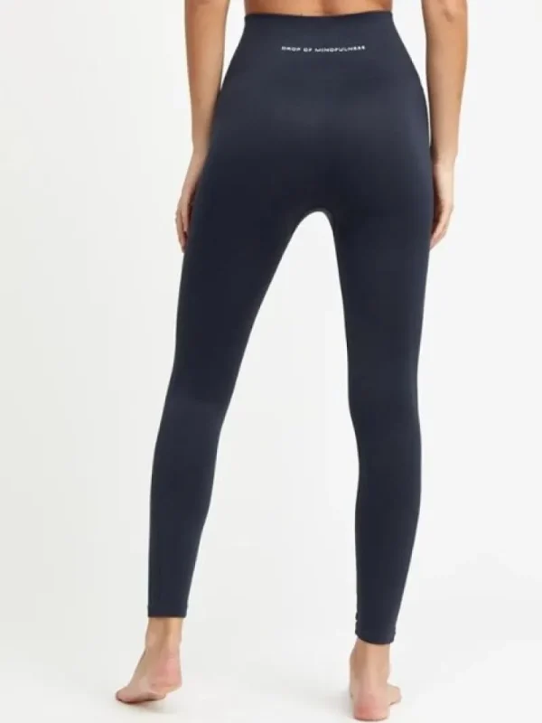 Dansebutikken Drop of mindfulness mørkeblå seamless leggings> Pilates Bukser/leggings | Yogabukser