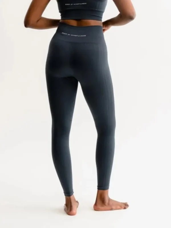 Dansebutikken Drop of mindfulness mørkeblå seamless leggings> Pilates Bukser/leggings | Yogabukser