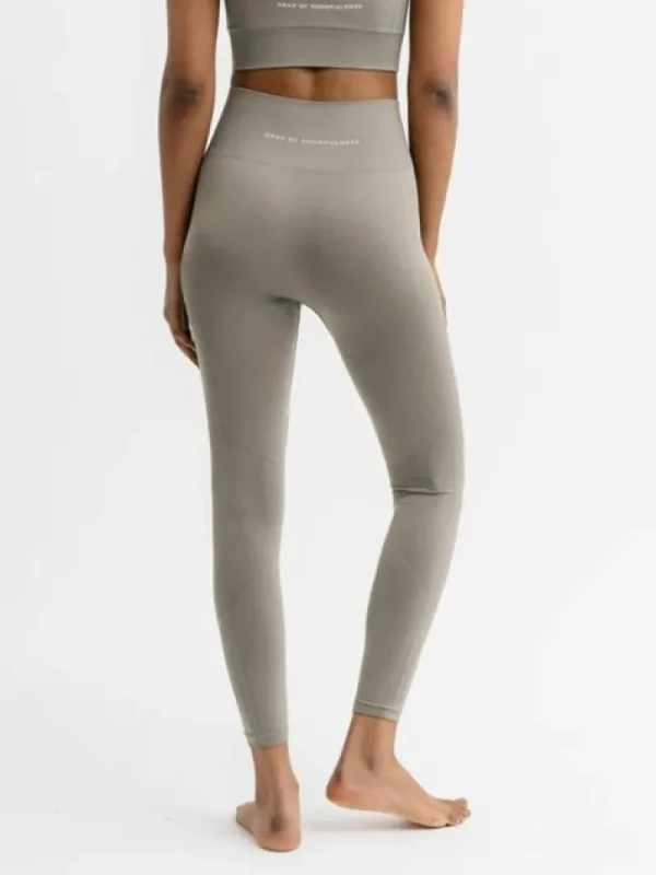 Dansebutikken Drop of mindfulness salvie grønne seamless leggings> Pilates Bukser/leggings | Yogabukser