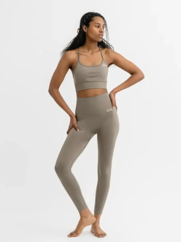 Dansebutikken Drop of mindfulness salvie grønne seamless leggings> Pilates Bukser/leggings | Yogabukser