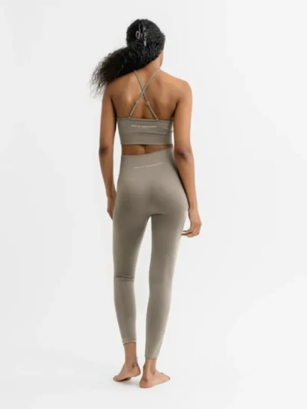 Dansebutikken Drop of mindfulness salvie grønne seamless leggings> Pilates Bukser/leggings | Yogabukser