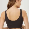 Dansebutikken Drop of Mindfulness seamless top i mørk brun>Dame Yogatoppe | Overdele Damer