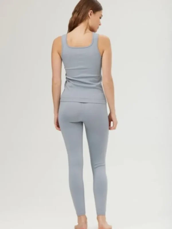 Dansebutikken Drop of mindfulness seamless leggings i svag lyseblå> Pilates Bukser/leggings | Yogabukser