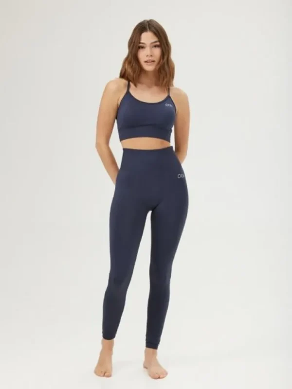 Dansebutikken Drop of mindfulness seamless leggings i mørkeblå> Pilates Bukser/leggings | Yogabukser