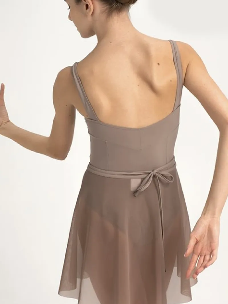 grishko_dragt_i_coffee_me_3-1.webp Dansebutikken Grishko dragt i coffee med rynk og prinsesse sømme>Dame Balletdragter Damer