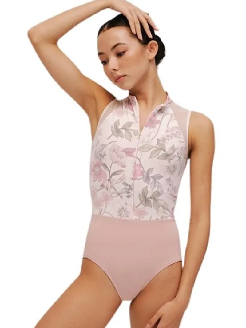 grishko_tearosa_hjhalset__0.webp Dansebutikken Grishko tea-rosa højhalset dragt med smukke detaljer>Dame Balletdragter Damer