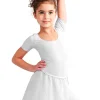 Dansebutikken Hvid chiffon skirt piger Capezio>Børn Gymnastikkjole Piger | Ballet Underdele Børn