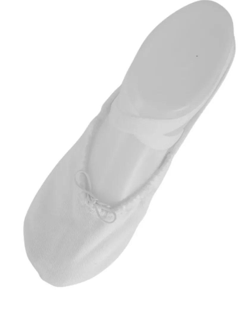 kanvas_hvid_softballetsko_0.webp Dansebutikken Kanvas hvid softballetsko/springsko Wear Moi> Balletsko Bløde