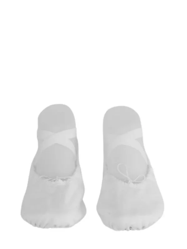 Dansebutikken Kanvas hvid softballetsko/springsko Wear Moi> Balletsko Bløde