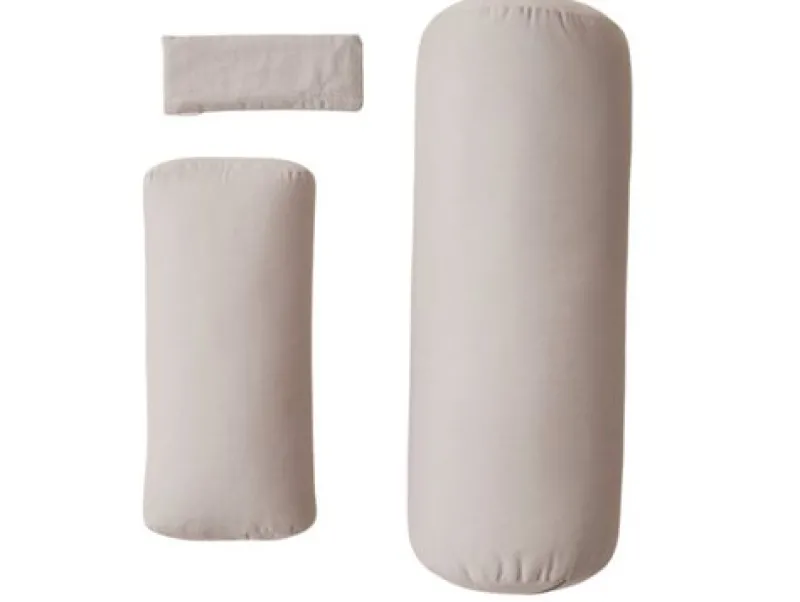 lille_yoga_bolster_til_me_1.webp Dansebutikken Lille yoga bolster til meditation i lysegrå - Moonchild> Andet Til Yoga