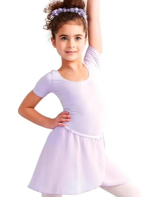 Dansebutikken Lyselilla chiffon skirt piger Capezio>Børn Underdele Piger | Gymnastikkjole Piger