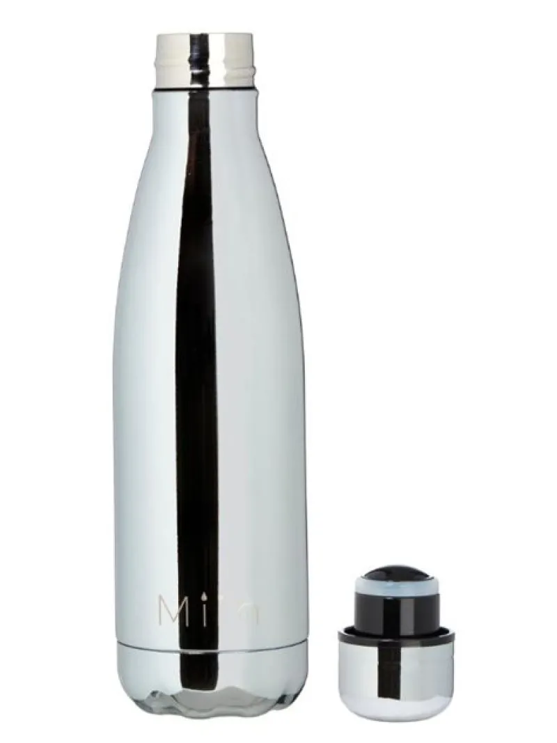 miin_drikkeflaske_ml__bla_1.webp Dansebutikken Miin drikkeflaske 500ml - blank sølv look> Andet Til Yoga | Andet Til Gymnastik