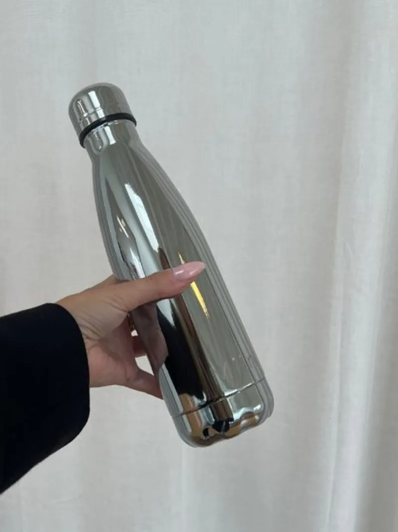 miin_drikkeflaske_ml__bla_2.webp Dansebutikken Miin drikkeflaske 500ml - blank sølv look> Andet Til Yoga | Andet Til Gymnastik