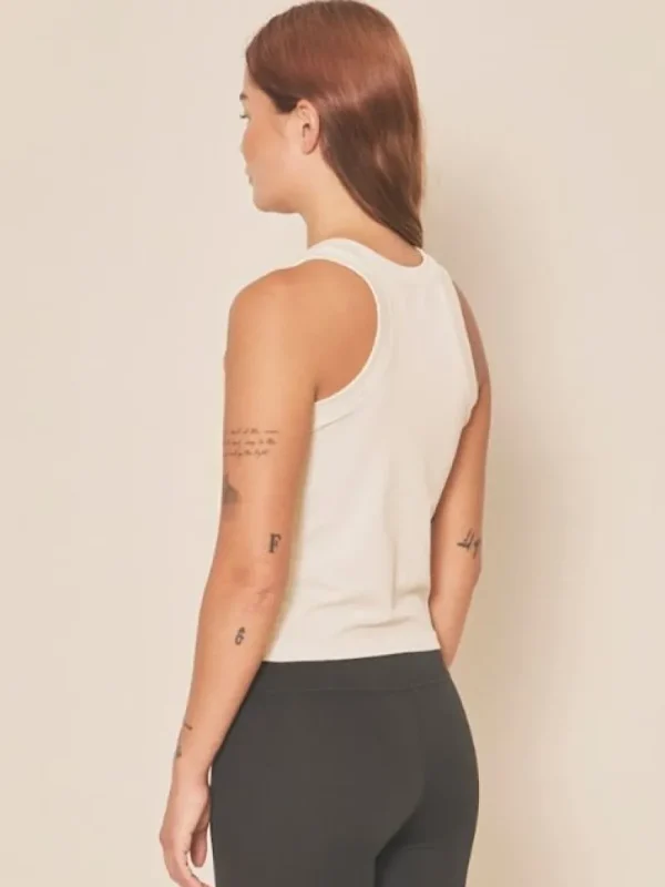 Dansebutikken Moonchild råhvid tank top>Dame Pilates Overdele | Yogatoppe