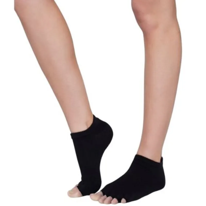 moonchild_sorte_opentoe_s_0.webp Dansebutikken Moonchild sorte open-toe socks> Andet Til Yoga