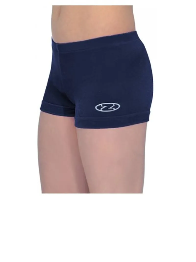 navy_basic_velour_shorts__0.webp Dansebutikken Navy basic velour shorts til piger gym The zone> Underdele Piger