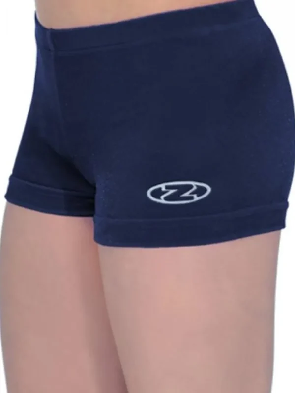 Dansebutikken Navy basic velour shorts til piger gym The zone> Underdele Piger