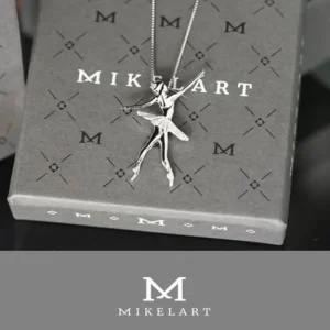 Dansebutikken Sølv halskæde balletdanser tutu allonge Mikelart>Børn Andet Til Ballet | Balletting Børn