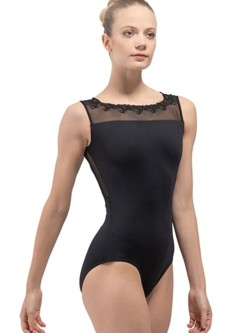 sort_balletdragt_m_mesh_o_0.webp Dansebutikken Sort balletdragt m. mesh og broderi Ballet Rosa>Dame Balletdragter Damer