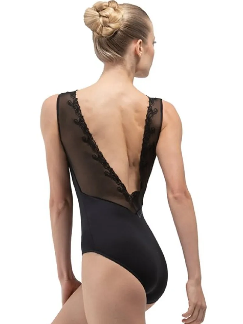 sort_balletdragt_m_mesh_o_1.webp Dansebutikken Sort balletdragt m. mesh og broderi Ballet Rosa>Dame Balletdragter Damer