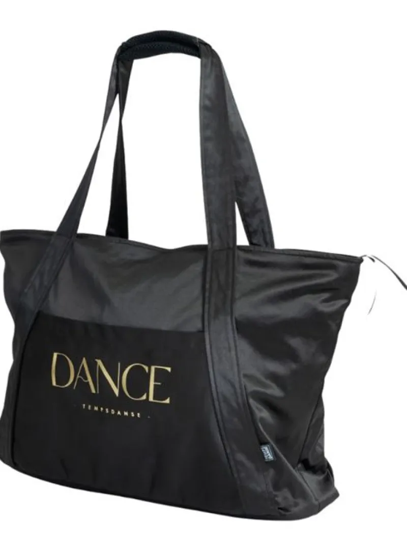 sort_dance_taske_med_guld_2.webp Dansebutikken Sort DANCE taske med guld print TempsDanse> Andet Til Ballet | Dansetasker