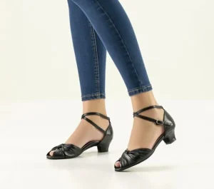 Dansebutikken Sort dansesko Vera med lav hæl Werner Kern>Dame Salsasko Damer | Latinsko Damer