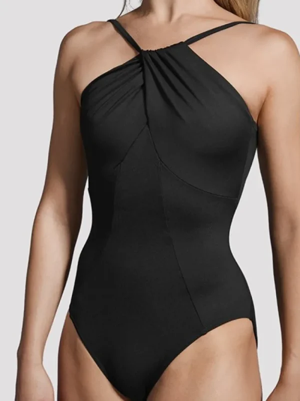 Dansebutikken Sort dragt Bloch med flot høj hals>Dame Balletdragter Damer