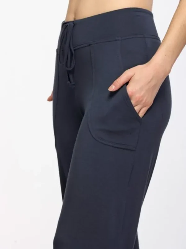 Dansebutikken Tempsdanse navy behagelig viskose buks> Pilates Bukser/leggings | Yogabukser