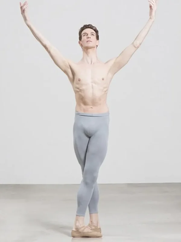 Dansebutikken Wear Moi grå ballettights til drenge/herre microfiber>Børn Ballettøj Drenge