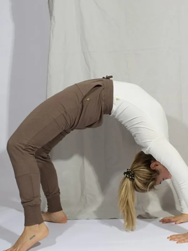 Dansebutikken Yogamii bløde brune bukser til træning> Pilates Bukser/leggings | Yogabukser