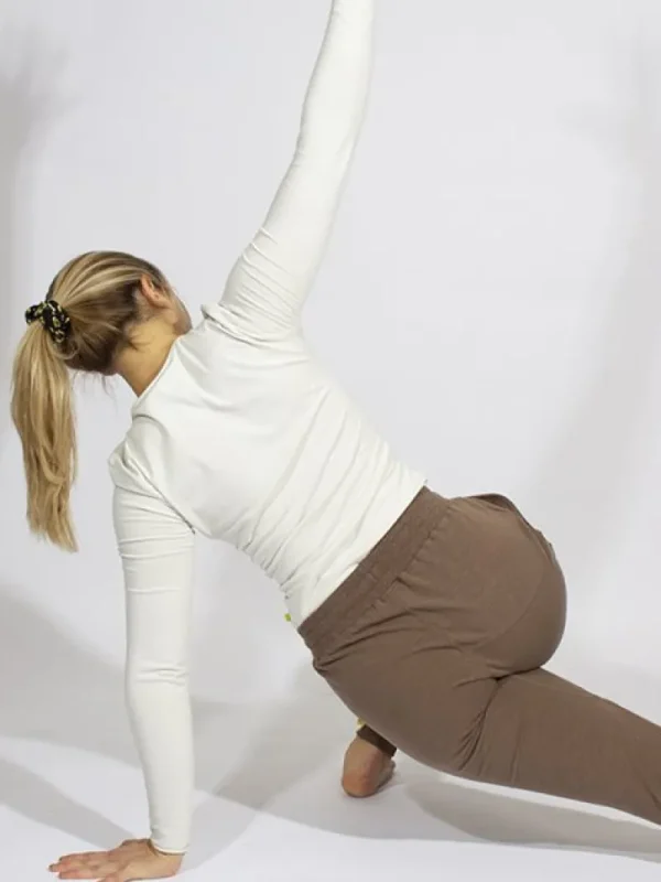 Dansebutikken Yogamii bløde brune bukser til træning> Pilates Bukser/leggings | Yogabukser