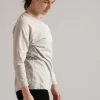 Dansebutikken Yogamii offwhite blød bluse til træning> Pilates Overdele | Yogabluser