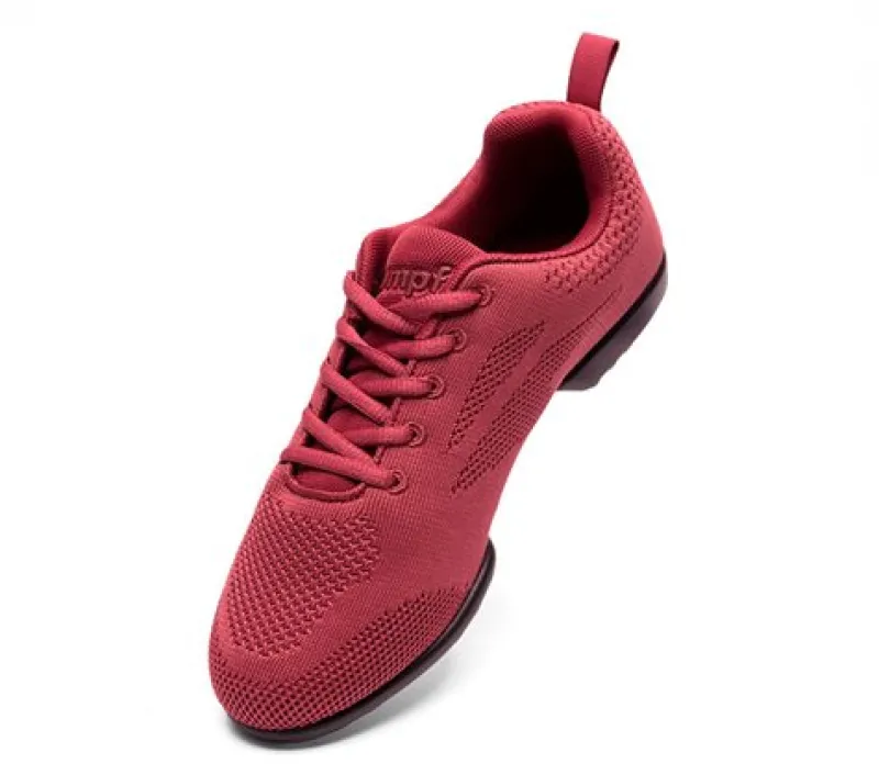 zuma_rumpf_sneaker_vinrd__3.webp Dansebutikken ZUMA Rumpf sneaker vinrød åndbar knit>Dame Sneakers Børn | Salsasko Damer