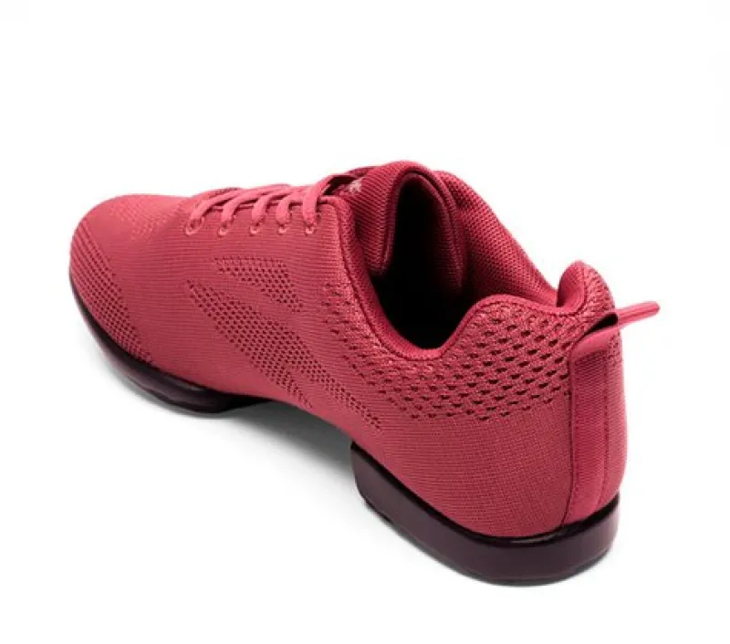 zuma_rumpf_sneaker_vinrd__5.webp Dansebutikken ZUMA Rumpf sneaker vinrød åndbar knit>Dame Sneakers Børn | Salsasko Damer